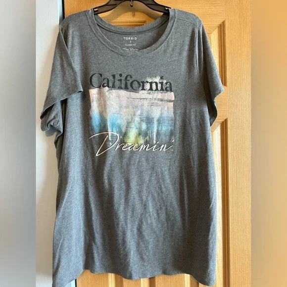 Torrid Charcoal Classic Fit Tee - Picture 1 of 2